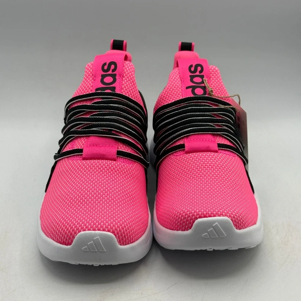 Adidas Lite Racer Adapt 7.0 K Shoes Kids Size 5 Pink Black Running JS2289